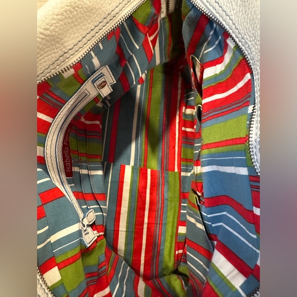 Isabella Fiore White Pebbled Leather Large Bag - Picture 5 of 7